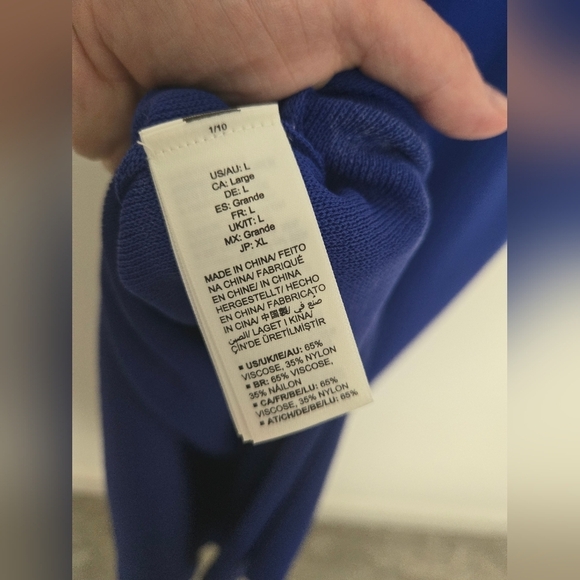 The Drop Purple/ Blue Sleeveless Knit Maxi Dress NWT | Size Large - Picture 5 of 5